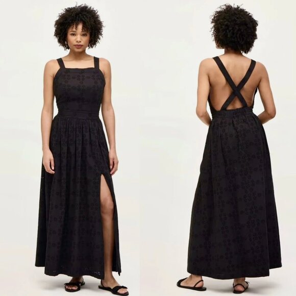 NWOT Hill House The Eyelet Addie Dress in Black Eyelet - Picture 1 of 9